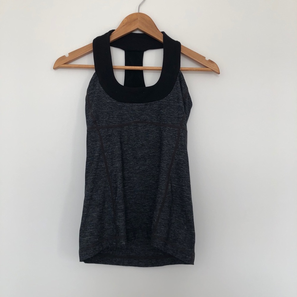 Lululemon Scoop Neck Heather Gray Tank Top